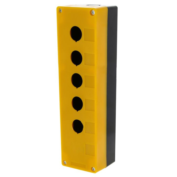 Купить EKF PROxima Корпус КП105 пластиковый 5 кнопок желтый