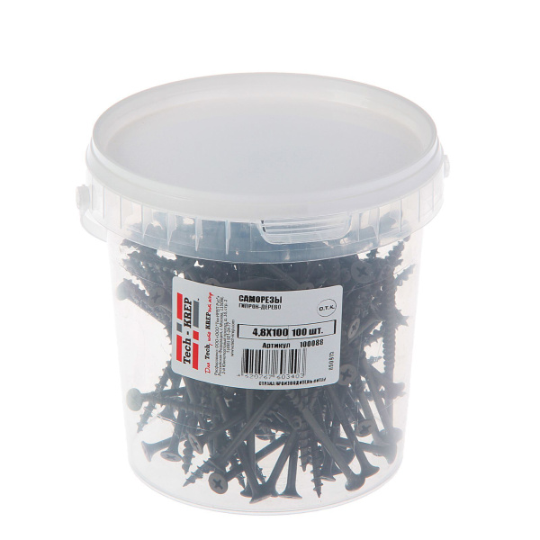 Tech-Krep Саморез ШСГД 4,8х100 (100 шт) - ведро 100088