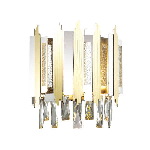 Купить Odeon Light 4635/2W ODL20 481 золото/хром/хрусталь Бра E14 2*40W 220V RUNA