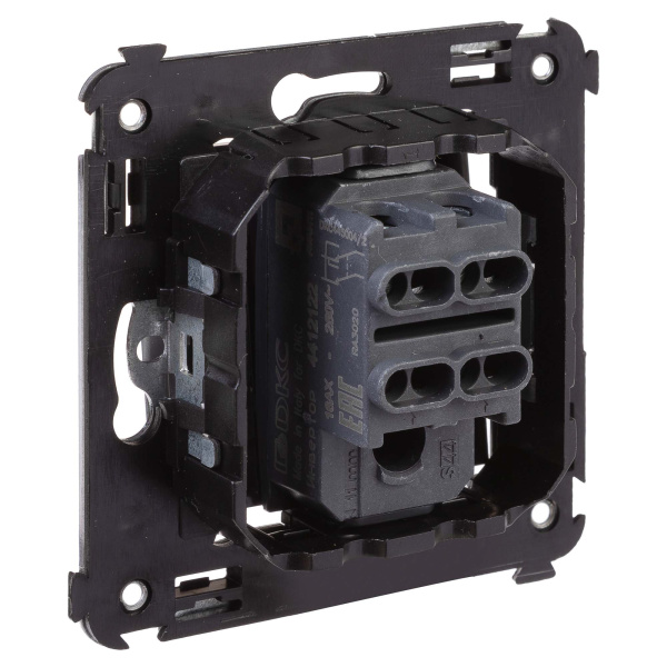 Купить DKC Инвертор одноклавишный в стену, "Avanti", "Черный матовый"