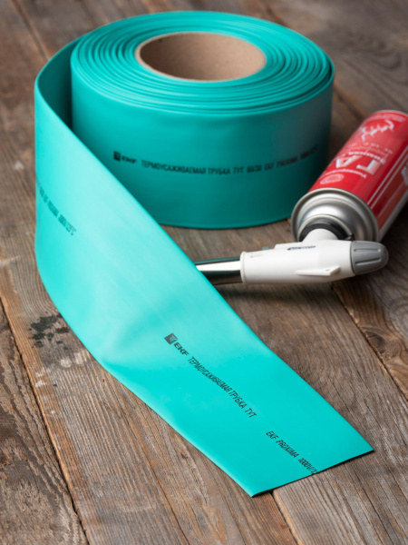 Купить EKF PROxima Термоусаживаемая трубка ТУТ нг 80/40 зелёная рулон