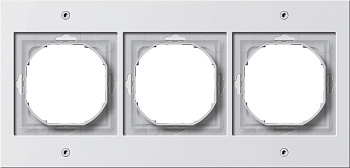 Gira TX-44 Белый Рамка 3-ая 021366