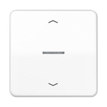 JUNG Клавиша для KNX кнопки, 1 группа с окошком и символами "стрелки" дюропласт белый CD101KO5PWW