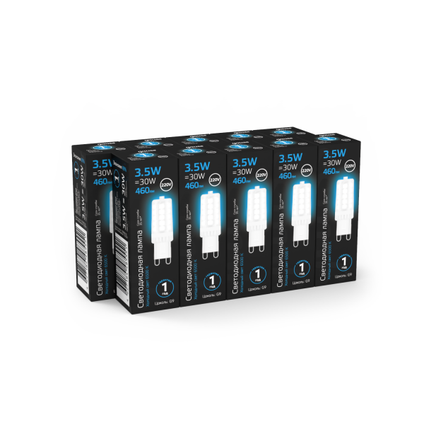 Купить Gauss Лампа G9 AC185-265V 3,5W 460lm 6500K керамика LED 107009305