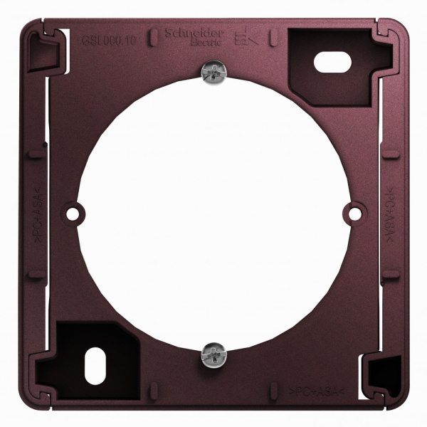 Systeme Electric Glossa Баклажановый Коробка для наружного монтажа