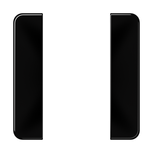 JUNG комплект накладок 1гр черный CD501TSASW