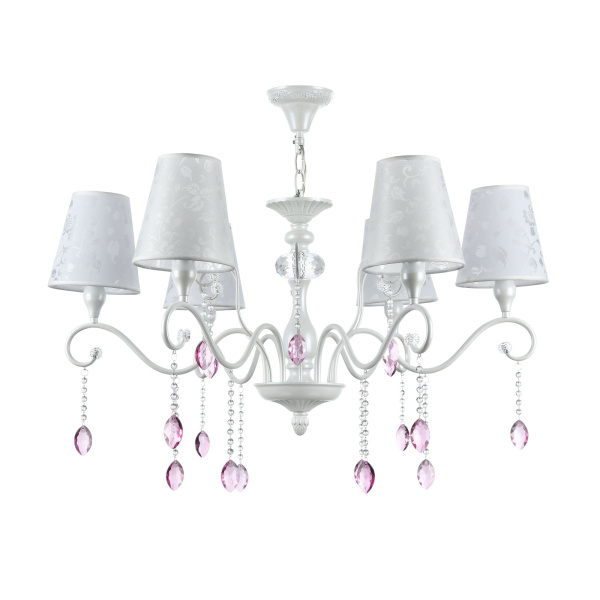 Freya Classic Adelaide Жемчужный белый Люстра E14 40W FR2306-PL-06-W Купить Freya Classic Adelaide Жемчужный белый Люстра E14 40W FR2306-PL-06-W