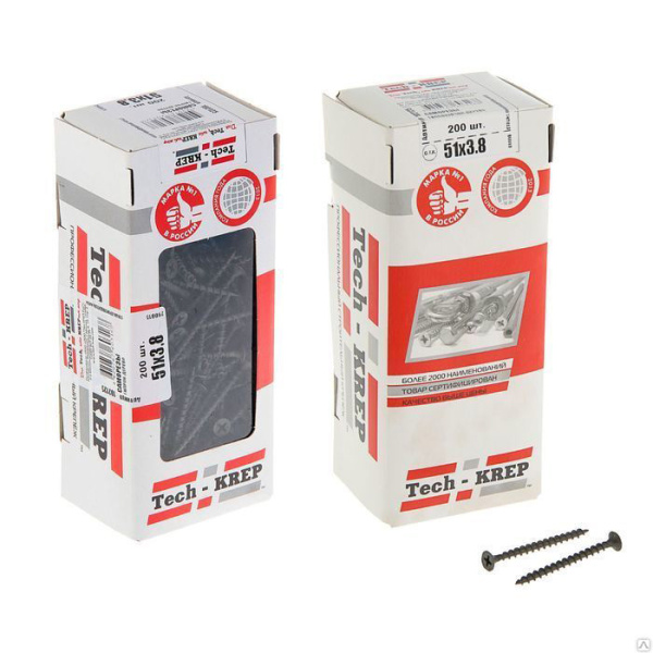 Tech-Krep Саморез ШСГД 3,8х51 (200 шт) - коробка с ок. 102125