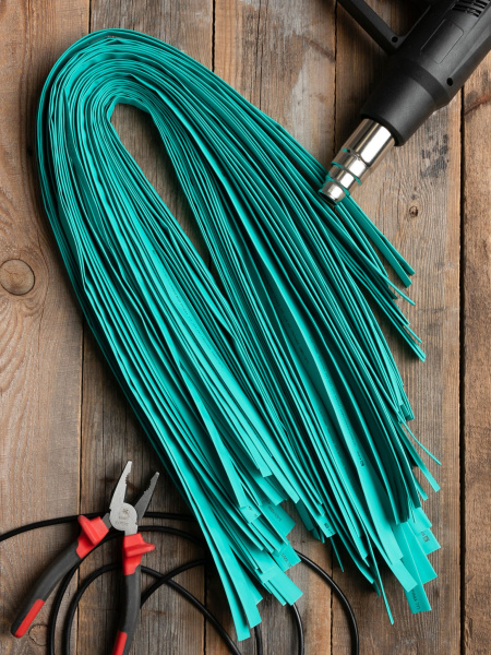 Купить EKF PROxima Термоусаживаемая трубка ТУТ нг 14/7 зеленая в отрезках по 1м