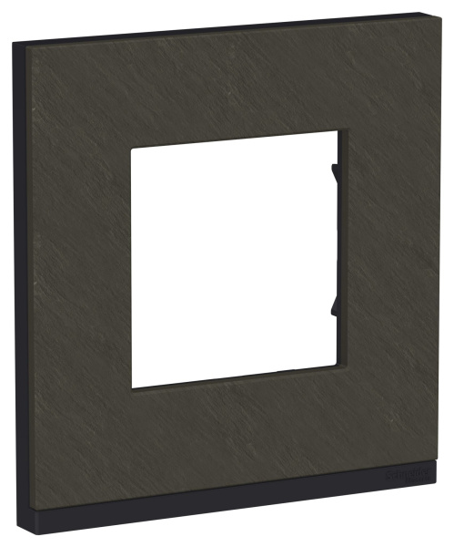 Купить SE Unica Pure Камень/Антрацит Рамка 1-ная горизонтальная NU600287