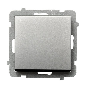 Ospel Sonata Серебро матовое Выключатель 1-клавишный, без рамки ŁP-1R/m/38