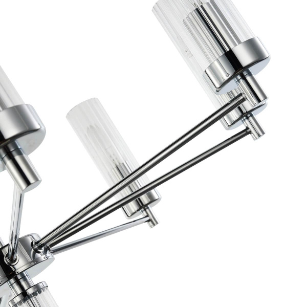 Купить Favourite 2672-8P подвесная люстра Каркас цвета хром, плафоны из прозрачного стекла