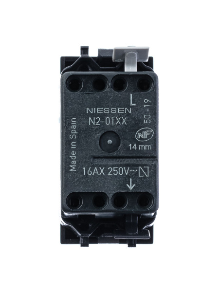 Купить ABB NIE Zenit Антрацит Выключатель 1-клавишный 1 мод 2CLA210100N1801