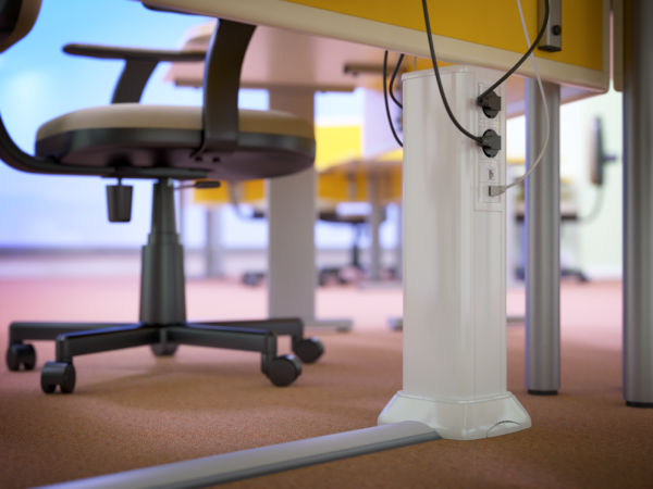 Купить DKC Алюминиевая колонна 0,71 м, цвет белый