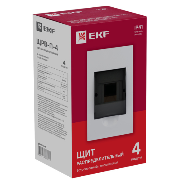 Купить EKF PROxima Щит распред. встраиваемый ЩРВ-П- 4 IP41