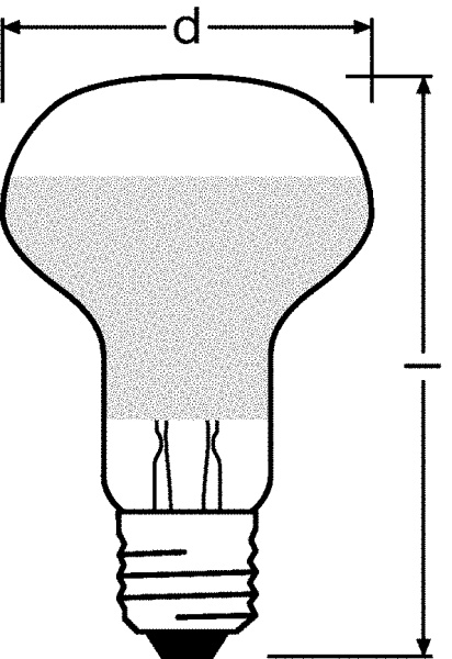 Osram Светодиодная лампа направленного света LED STAR R63 4W (замена 32Вт), теплый белый свет, Е27 4058075055353 Купить Osram Светодиодная лампа направленного света LED STAR R63 4W (замена 32Вт), теплый белый свет, Е27 4058075055353