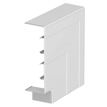 OBO Bettermann Угол плоский кабель-канала Rapid 45-2, 53x165 мм ПВХ алюминиевый цвет 6113464