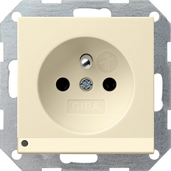 Gira Розетка с зазем штыр защ от дет LED подс 117201