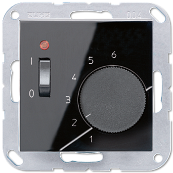 JUNG A 500 Черный Термостат комнатный, 10(4)А TRA231SW