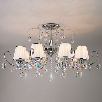Eurosvet Люстра с хрусталем 10021/8 хром 00000076683
