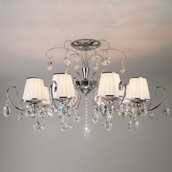 Eurosvet Люстра с хрусталем 10021/8 хром 00000076683