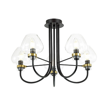 Lumion 3708/5C LN18 137 чёрный Люстра потолочная E14 5*40W 220V ILONA