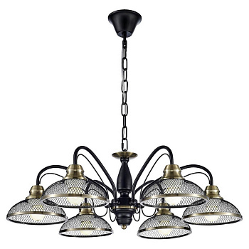 Lussole LGO Металл Черный / бронзовый Металл Люстра E27 10W GRLSP-9954