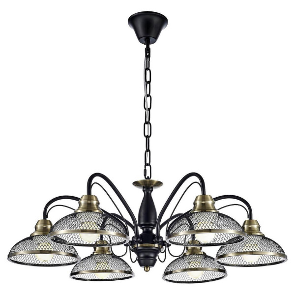 Lussole LGO Металл Черный / бронзовый Металл Люстра E27 10W GRLSP-9954