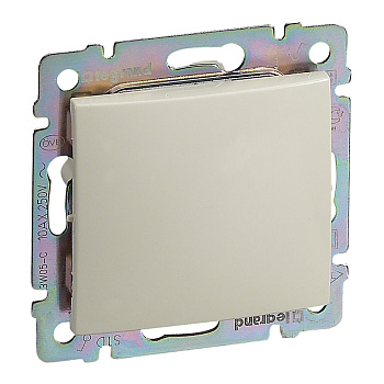 Legrand Valena Крем Выключатель 1-клавишный IP44 (со стандартной рамкой) 774101