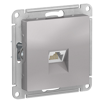 Systeme Electric AtlasDesign Алюминий Розетка компьютерная RJ45, механизм