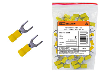 TDM Наконечник НВИ 5,5-5 вилка 4-6мм (100шт) SQ0503-0008