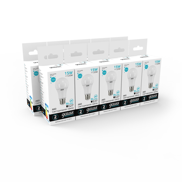 Купить Gauss Лампа Elementary A60 15W 1450lm 4100K E27 LED 23225