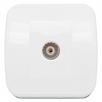 EKF Basic Минск Белый Розетка TV, 75Ом, 5-862МГц, ОП