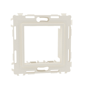 DKC Каркас на 2 модуля (одноместный) без лапок, белый, RAL9010