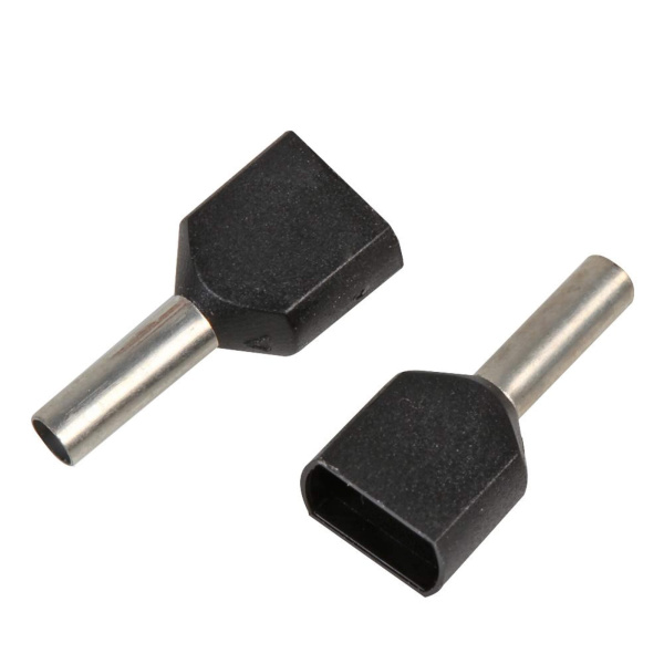 DKC Наконечник-гильза двойная с изолир.фланцем 1,5 кв.мм (НШВИ2)