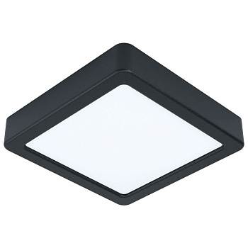 Eglo 99243 Светодиодный накладной светильник FUEVA 5, 10,5W (LED), 160х160, H28, 1200lm, 3000K, сталь, черный Eglo 99243 Светодиодный накладной светильник FUEVA 5, 10,5W (LED), 160х160, H28, 1200lm, 3000K, сталь, черный