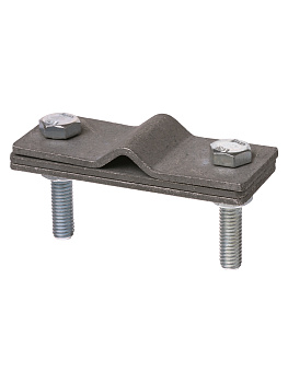 TDM Зажим соединит.2-х болт. с контакт. пластиной прут-полоса, полоса 40х4 - прут Ø6-10 мм, термодиф. SQ2401-3110