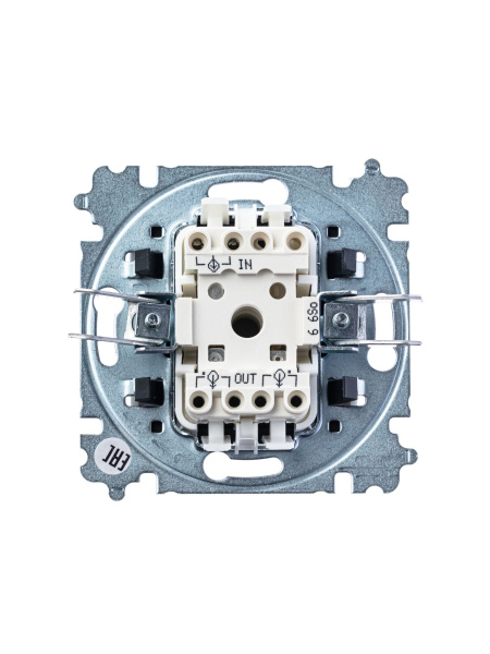 Купить ABB EPJ Levit серый / белый Переключатель 1-клавишный 2CHH590645A6016