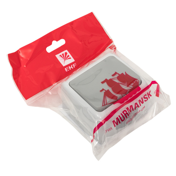 Купить EKF PROxima Мурманск Кнопка звонка 1-клавишная 10А IP54 серая