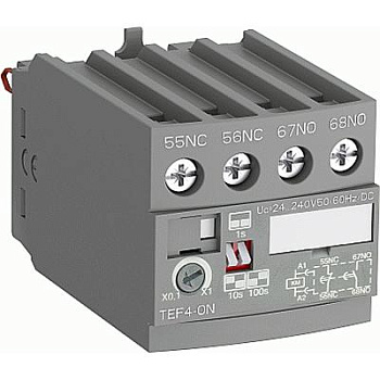 ABB TEF4-ON Приставка времени электронная для AF09...A38 (задержка на включение 0.1…100с) 1SBN020112R1000 ABB TEF4-ON Приставка времени электронная для AF09...A38 (задержка на включение 0.1…100с) 1SBN020112R1000