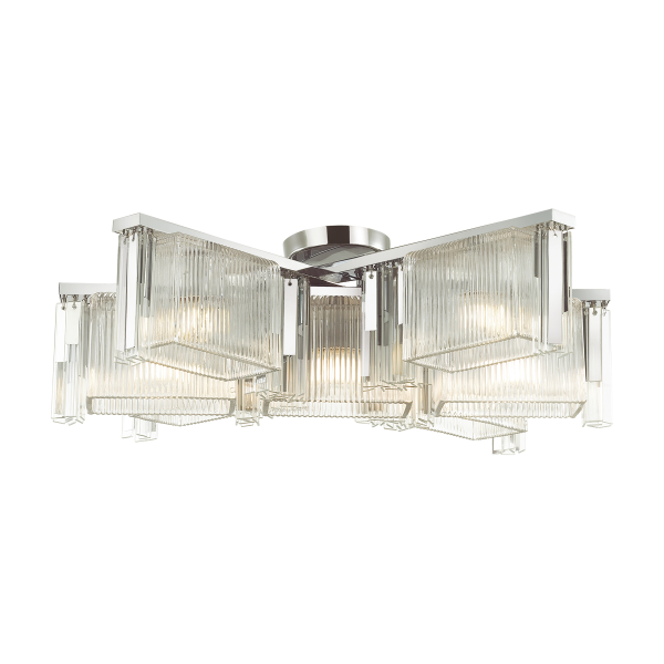 Купить Odeon Light 4871/7C HALL ODL_EX22 57 хром/прозрачный/стекло Люстра потолочная E14 7*40W GATSBY