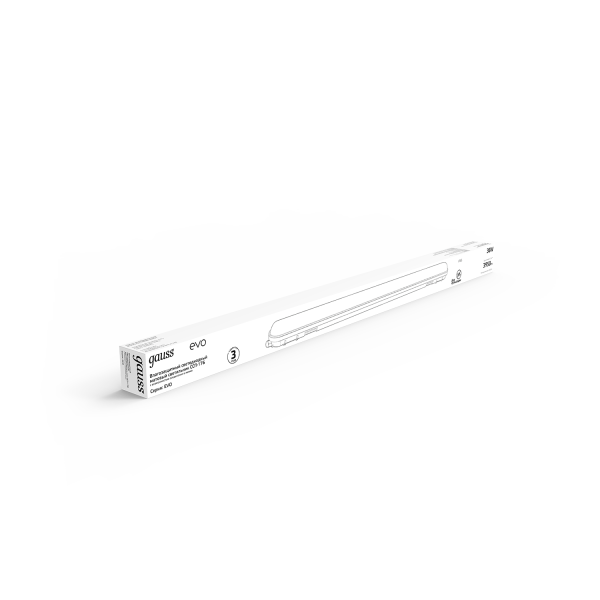 Купить Gauss Св-к линейный СПП-176 EVO 36W 3950lm 4000K 200-240V IP65 1200*76*66мм соед в линию LED 864425236