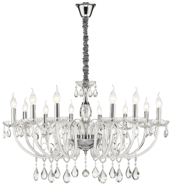 Wertmark WE171.12.103 Люстра подвесная Хром, Белый E14 12*40W