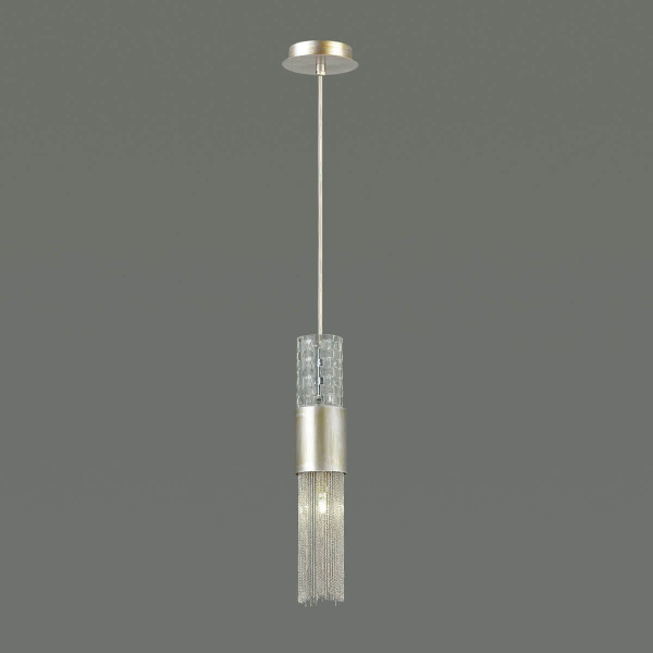 Купить Odeon Light 4631/1 ODL20 419 серебристый/стекло/металл.цепочки Подвес G9 1*40W 220V PERLA