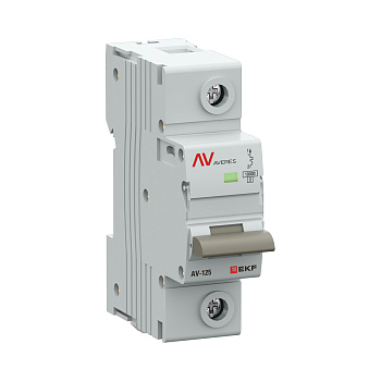 Выключатель автоматический AV-125 1P 63A (D) 10kA EKF AVERES mcb125-1-63D-av