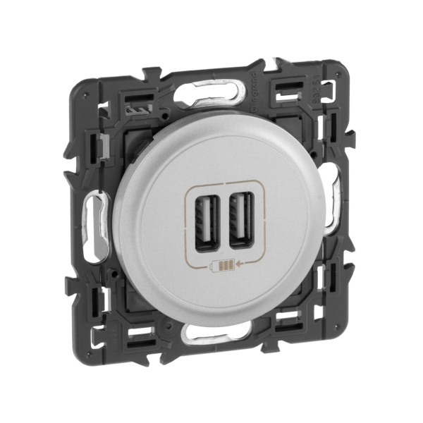 Купить Legrand Celiane Титан Накладка Розетки USB 2-ой 068556