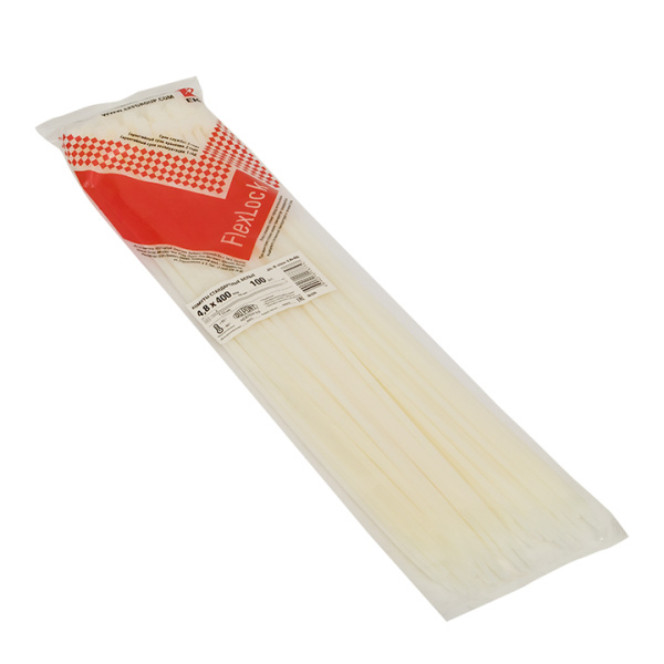 Купить EKF PROxima Хомут P6.6 стандартный (б), 4.8x400 (100шт) FlexLock