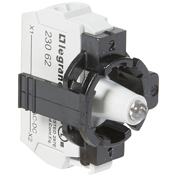 Legrand Osmoz Комплектующий блок для диффузоров для комплектации с подсветкой пружин. клеммы 24В~/= зеленый 1 пост 023112