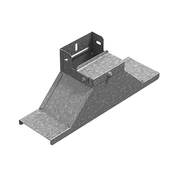 OSTEC Крышка-ответвитель вертикальный боковой к лотку 300х50, толщ. 1,0 мм, Сендзимир цинк