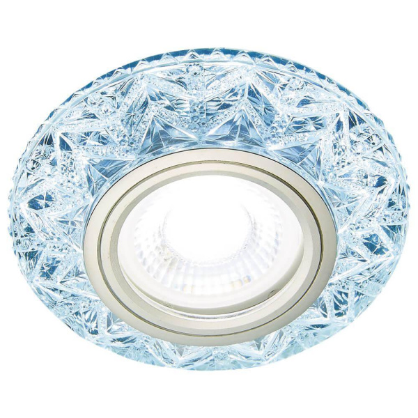 Ambrella Встраиваемый точечный светильник со светодиодной лентой S299 CH хром/прозрачный хрусталь/MR16+3W(LED COLD)